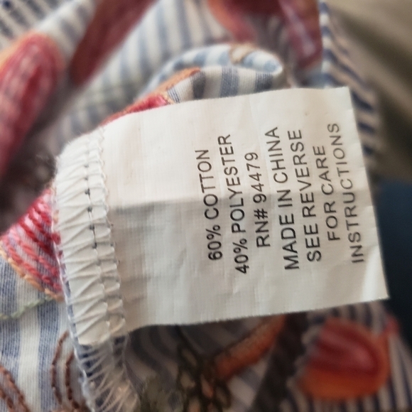 Magic Striped Embroidered A-line Skirt Size L - Picture 10 of 10